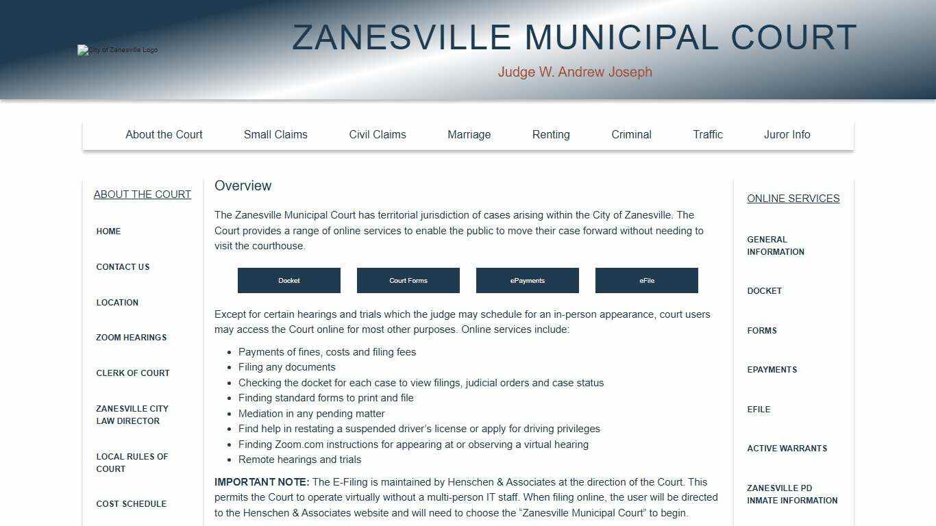 Zanesville Municipal Court