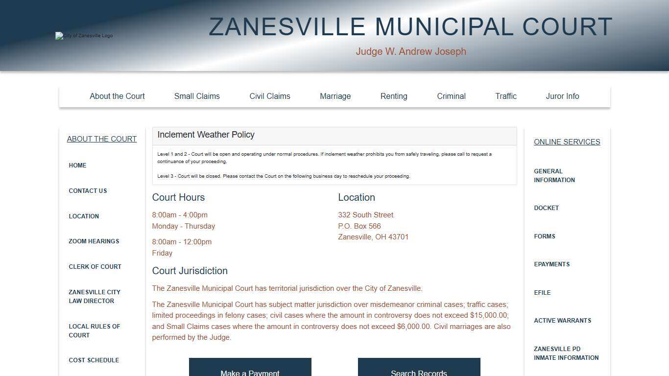 Zanesville Municipal Court
